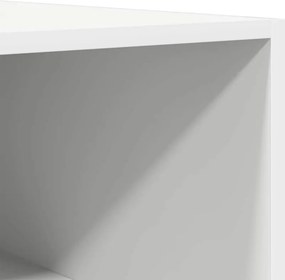 vidaXL Ντουλάπα Λευκή 100 x 50 x 200 εκ. από Επεξ. Ξύλο