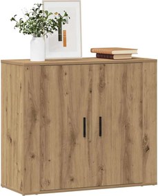 vidaXL Ντουλάπι Artisian Δρυς 80x33x70 εκ. από Επεξεργασμένο Ξύλο