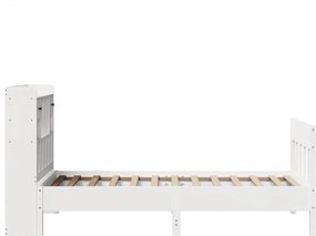 vidaXL Σκελετός Κρεβ. Χωρίς Στρώμα Λευκό 90x190 εκ Μασίφ Πεύκο