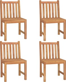 vidaXL Σετ Τραπεζαρίας Κήπου 5 Τεμαχίων από Μασίφ Ξύλο Teak