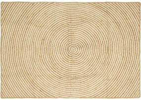 vidaXL Χαλιά χώρου Λευκό 140 x 200 cm Γιούτα
