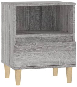 vidaXL Κομοδίνα 2 Τεμ. Γκρι Sonoma 40x35x50 εκ.
