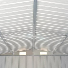 vidaXL Αποθήκη Κήπου Ανθρακί 257 x 779 x 181 εκ. Γαλβανισμένο Ατσάλι