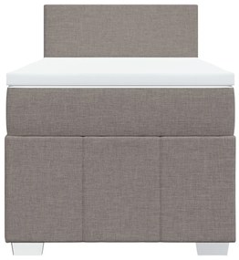 ΚΡΕΒΑΤΙ BOXSPRING ΜΕ ΣΤΡΩΜΑ TAUPE 80X200 ΕΚ. ΥΦΑΣΜΑΤΙΝΟ 3286892