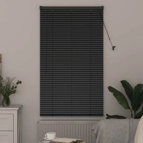 vidaXL Ρολό Παραθύρου με κουρτίνες Άλλο Μαύρο 80 x 130 εκ Αλουμίνιο