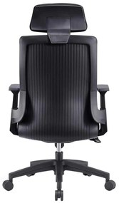 Πολυθρόνα Γραφείου Bf8900 Διευθυντή Mesh - Ύφασμα Μαύρο . Διάσταση: 64x66x116/128cm