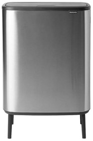 Brabantia 1001265 Κάδος απορριμμάτων Bo Touch Hi 2x30L, Matt Steel Fingerprint Proof