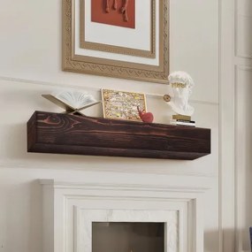 VEVOR Fireplace Mantel Wood Shelf Floating Rustic Fireplace Mantel 48&quot; Brown