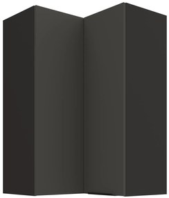 Κρεμαστό ντουλάπι γωνιακό Arianna 60x60 GN 90 2F-Γκρι