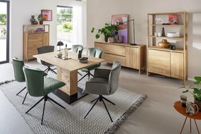 Tibet Τράπεζι Μασίφ Ακακία Σκούρο Καφέ 180x100x77