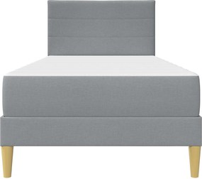 vidaXL Σκελετός Κρεβατιού Ανοιχτό γκρι 80 x 200 cm Πολυεστέρας