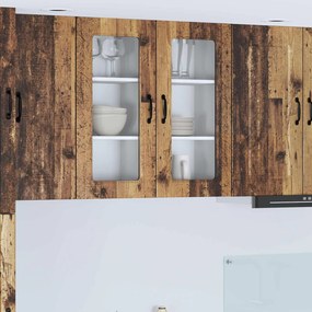 vidaXL Πάνελ πλυντηρίου πιάτων Kalmar 2 pcs Παλιό ξύλο