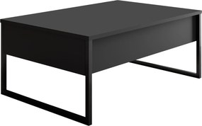Τραπεζάκι Σαλονιού Ανθρακί / Μαύρο FLUOMU 90x60x40