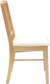 vidaXL Καρέκλες φαγητού 2 pcs Φυσικό 50 x 52,5 x 91 εκ