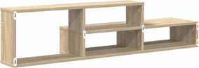 vidaXL ΡάφιΤηλεόρασηςΤοίχου 120x25x28,5εκ Επεξεργασμένο ξύλο