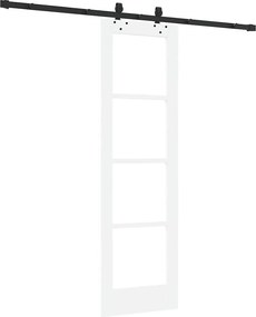 vidaXL Συρόμενη Πόρτα ORKDAL Λευκό και Μαύρο 61 x 198,5 εκ.