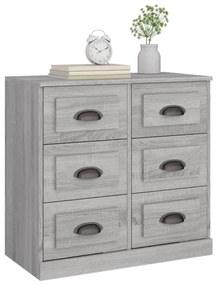 vidaXL Μπουφές Γκρι Sonoma 70x35,5x67,5 εκ. από Επεξεργασμένο Ξύλο
