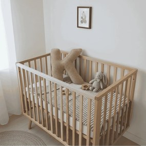 Stewehome Μαξιλάρι γράμμα Κ με γέμιση από ελαφρύ πολυεστερικό αφρό και ύφασμα Κρεμ
