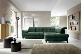 Γωνιακός καναπές Ferin-Prasino-Δεξιά