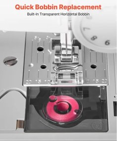 VEVOR Sewing Machine Portable Electric Sewing Machine 18 Stitch Applications