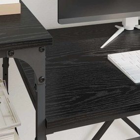 vidaXL Γραφείο Μαύρη Οξυά 105 x 50 x 90 cm Επεξεργασμένο ξύλο