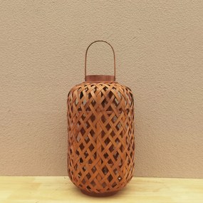 Φανάρι Bamboo σε Καφέ 23x39cm Etoile LM-575
