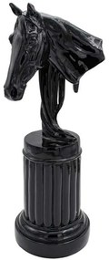Διακοσμητική Φιγούρα Horse 374-224-342 22x17x50cm Black Πολυρεσίνη