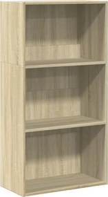 vidaXL Βιβλιοθήκη Sonoma Δρυς 60x30x114 εκ. από Επεξεργασμένο Ξύλο