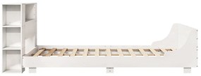 vidaXL Σκελετός Κρεβ. Χωρίς Στρώμα Λευκό 135x190 εκ Μασίφ Πεύκο