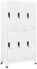 vidaXL Φοριαμός Λευκός 90 x 45 x 180 εκ. Ατσάλινος
