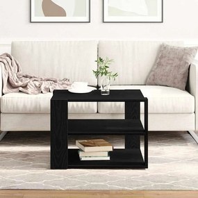 vidaXL Τραπεζάκι σαλονιού Μαύρο Δρυς 59,5x59,5x40 εκ Κατασκευασμένο Ξύλο