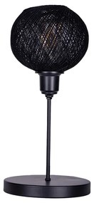 Επιτραπέζιο φωτιστικό Gaia pakoworld Ε27 μέταλλο μαύρο Φ22x30εκ