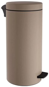 Κάδος Απορριμμάτων Soft Close 2553-103 Φ25x55cm 25lt Matt Beige Pam&Co Stainless Steel