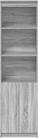 vidaXL Ντουλάπι Γκρι Sonoma 50x35x180 εκ. από Επεξεργασμένο Ξύλο