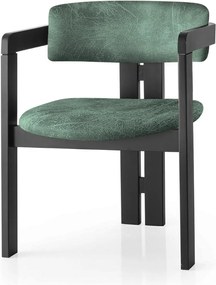 Καρέκλα Μαύρο / Πράσινο CO 58x49x76