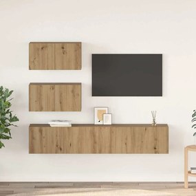vidaXL Σετ επίπλου τηλεόρασης 4 pcs artisan δρυς 80 x 30 x 30 εκ