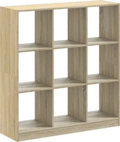 vidaXL Βιβλιοθήκη Sonoma Δρυς 102x32x108 εκ. από Επεξεργασμένο Ξύλο