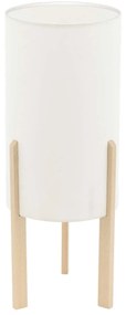 Επιτραπέζιο Φωτιστικό - Πορτατίφ 97891 Beige Campodino Eglo Ξύλο,Ύφασμα