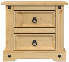vidaXL Κομοδίνο Corona 53x39x50 εκ. από Μασίφ Ξύλο Πεύκου