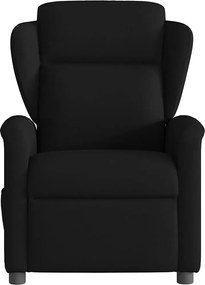 vidaXL Πολυθρόνα Μασάζ Ανακλινόμενη Μαύρη Υφασμάτινη