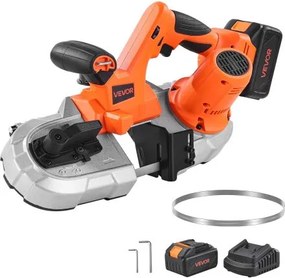 VEVOR 20V 2.56 Inches Deep Cut Variable Speed Portable Cordless Band Saw Kit