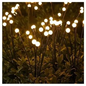 Ηλιακό Καρφωτό Φωτιστικό Κήπου 8setsx3xLED 3W Μαύρο Πυγολαμπίδα Φos_Me 47-02104 Panagoulas -47-02104-Μαύρο 47-02104