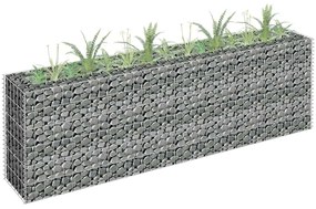 vidaXL Συρματοκιβώτιο-Γλάστρα Υπερυψωμένη 180x30x60 εκ. Γαλβ. Χάλυβας