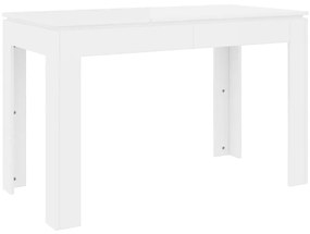 vidaXL Τραπεζαρία Λευκή 120 x 60 x 76 εκ. από Επεξ. Ξύλο