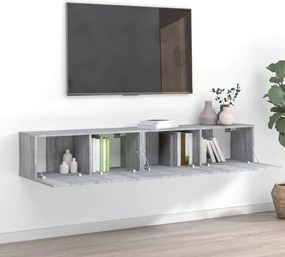 vidaXL Σετ Επίπλων Τηλεόρασης 2 Τεμαχίων Γκρι Sonoma Επεξεργ. Ξύλο