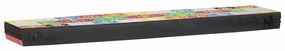 vidaXL Ράφια τοίχου 2 pcs Πολύχρωμο 100 x 20 x 6 cm Μασίφ ξύλο μάνγκο