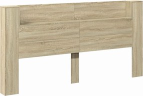 vidaXL Κεφαλάρι Δρύς Sonoma 200 x 16,5 x 103,5 cm Επεξεργασμένο ξύλο