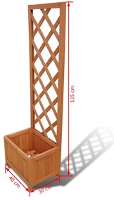 Γλάστρα με καφασωτό 40 x 30 x 135 cm