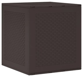 vidaXL Κουτί αποθήκευσης κήπου Καφέ 55 x 53 x 57 εκ. Πολυπροπυλένιο