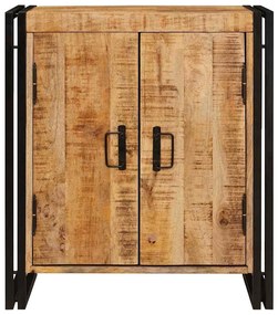 vidaXL Κομοδίνο Καφέ 38 x 33 x 58 εκ. Στέρεο τραχύ ξύλο μάνγκο